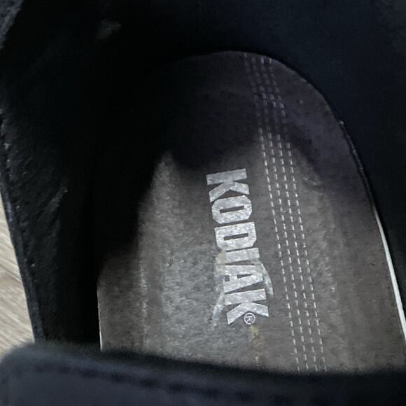 Kodiak Low Rider V Cut Ankle Boots Women Sz 9 Black Leather Slip In - Picture 8 of 10